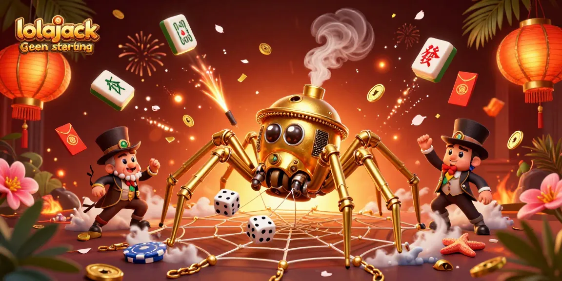 Experience exciting gaming opportunities with lolajack casino geen storting as golden chains and poker chips swirl in a dynamic illustration.