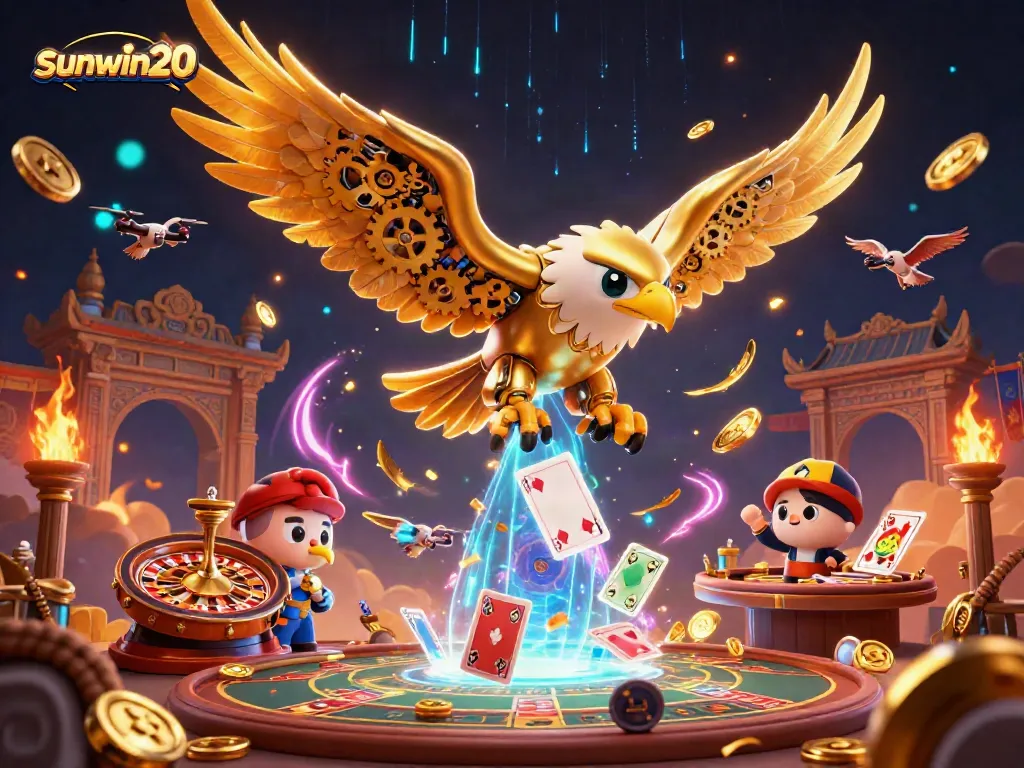 Engage with sunwin20's thrilling live casino action featuring dynamic 3D characters and exciting game elements.