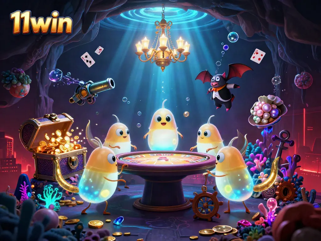 Experience thrilling gameplay action at 11win with bioluminescent glowworms lighting up the casino ambiance.