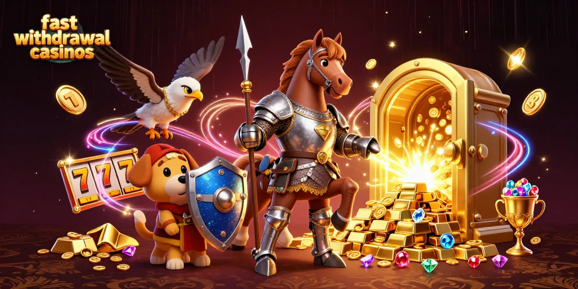 Experience fast withdrawal casinos Australia with thrilling slot action in a dynamic 3D illustration.
