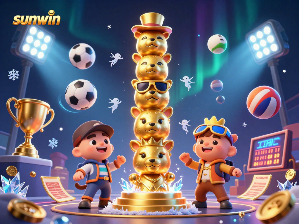 Engage with exciting gameplay at sunwin, featuring dynamic 3D casino elements and golden totem.