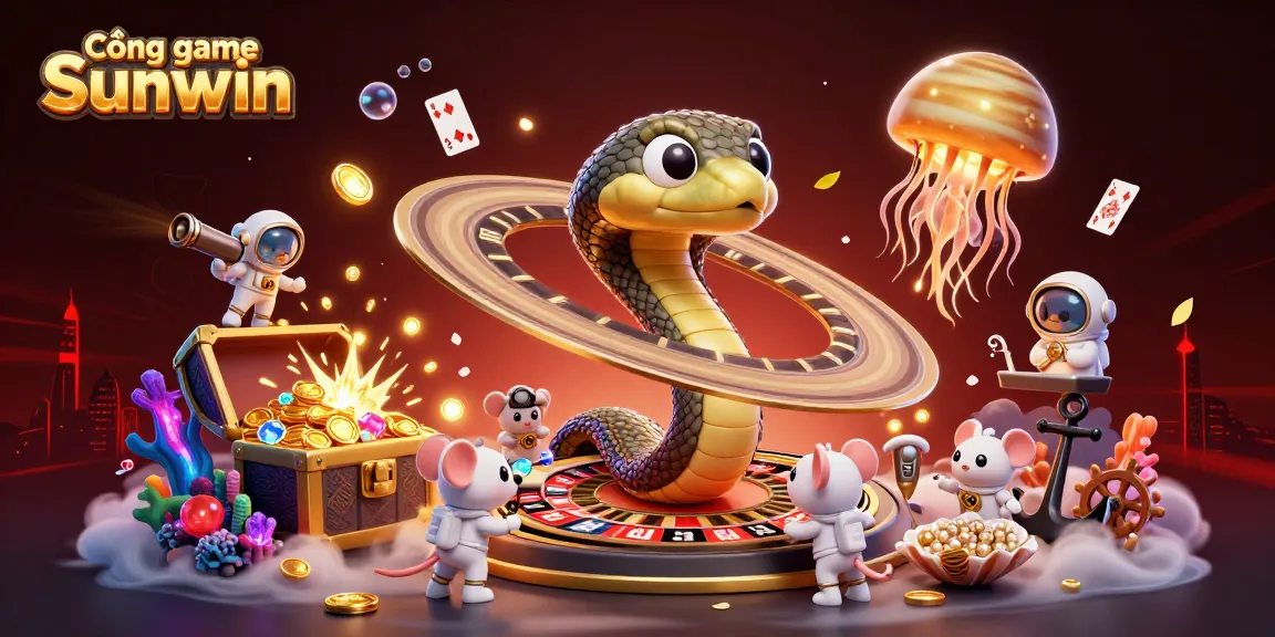 Engage in thrilling action at Cổng game Sunwin with exciting cosmic characters and dynamic betting scenes.