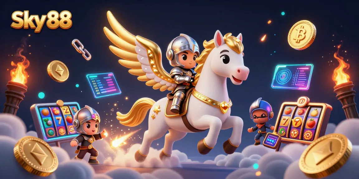 Experience the excitement of Sky 88 with immersive slots and crypto elements.