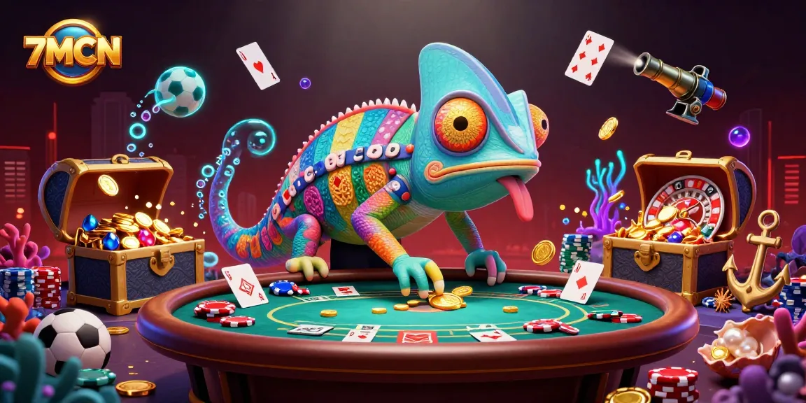 Engage with 7MCN's exciting casino scene featuring a chameleon owner and dynamic gambling elements.