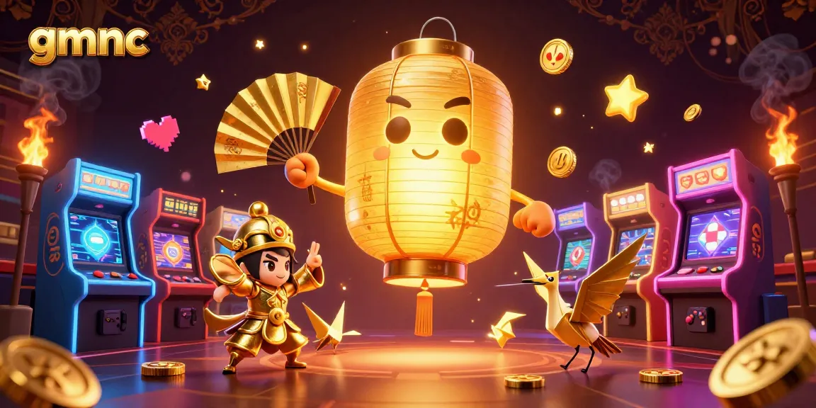 Join the excitement with gmnc and a dazzling night market casino scene featuring golden lanterns and game elements.